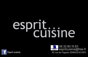 Esprit cuisine fond noir